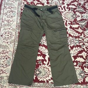 Womens Olive Green Pants and shorts in one